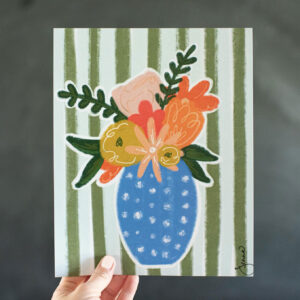 the lucy floral art print