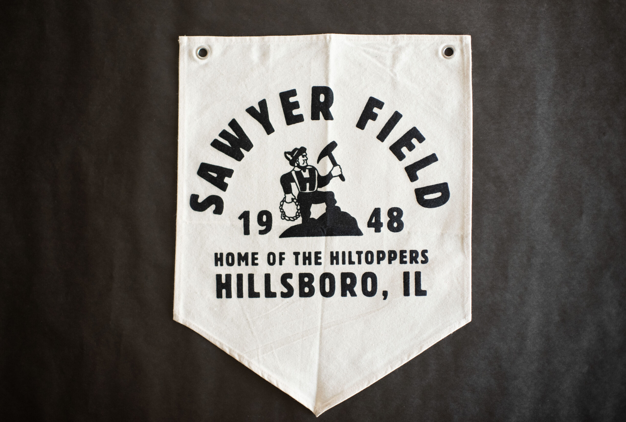 Sawyer Field Pennant Sawyer Field pennant banner in a classic triangular shape with bold lettering, designed for wall décor and school or hometown spirit.