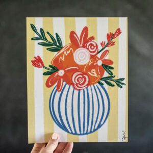 the sunny floral art print